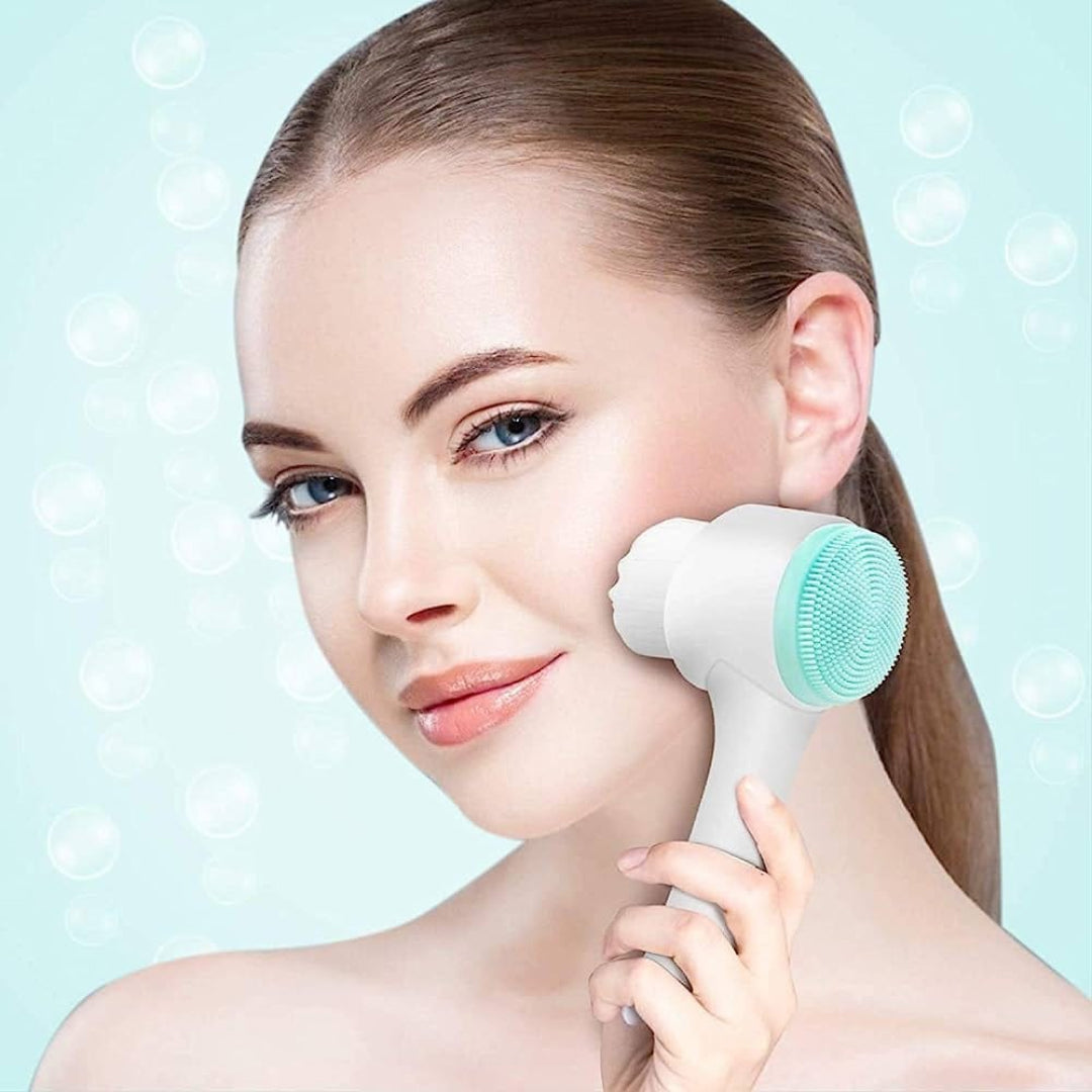2 in 1 Facial Cleansing Brush | For Cleansing, Makeup Removal, Exfoliating