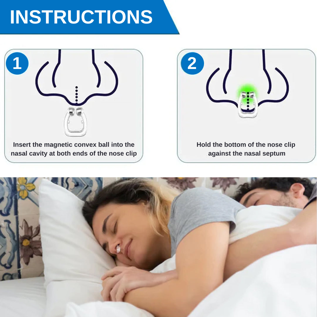 Magnetic Anti Snore Stop Snoring Nose Clip | Solution Aid Antisnoring For Sleeping