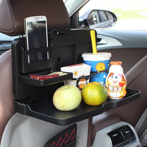 Foldable Multifunctional Car Food Tray Holder
