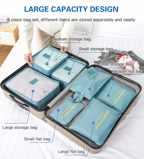 Set 6 Bag of Foldable Organizer Bag | Without Trolly Bag