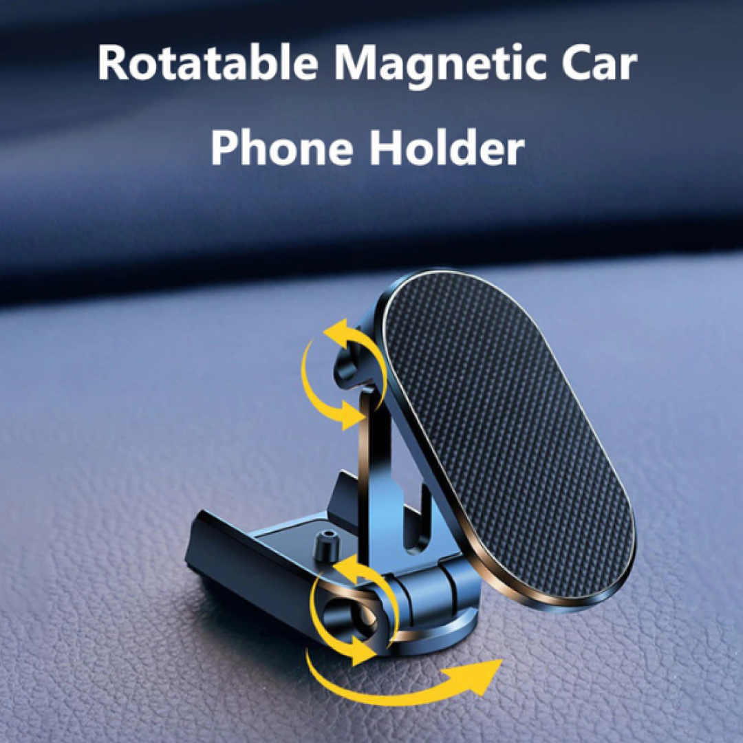 360 Rotate Metal Magnetic Car Phone Holder Foldable