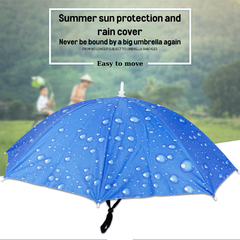Foldable 2 Layer Umbrella Hat