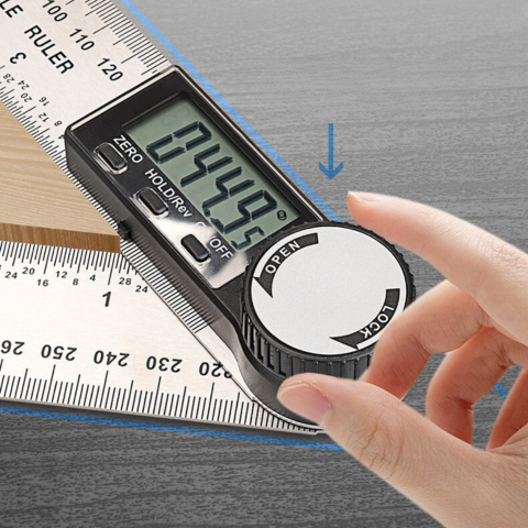 Vernier Caliper Angle Measuring Tool, 2-in-1  200mm Digital Angle Measuring Tool