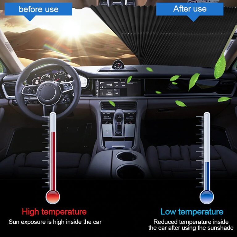 Car Protection Sheet Retractable Sunshade For Car Window